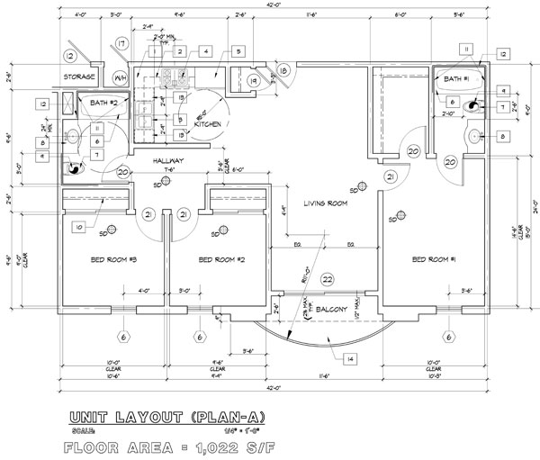 Floor Plan for Miramar Village