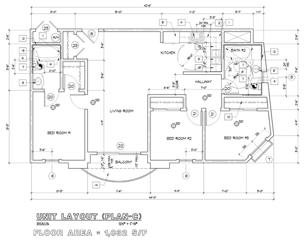 Floor Plan for Miramar Village