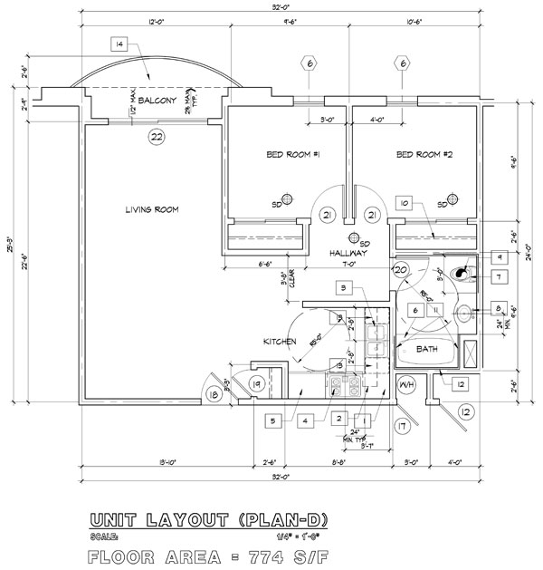 Floor Plan for Miramar Village